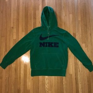 GREEN NIKE SWEATSHIRT CUSTOMIZED
